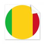 Dıythinker 5 Adet Mali Afrika Ulusal Amblem Gözlükleri Temizleme Bezi ve Telefon Ekran Temizleyici