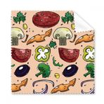 Dıythinker 5 Adet Pizza Domates Yiyecekleri Biber Soğan Gözlükleri Bez Temizleme Bezi ve Telefon Ekran Temizleyici