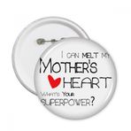 Dıythinker 5 Adet S Çok Renkli I Can Melt My Mother' Heart Best Mother Love Yuvarlak İğneler Rozet Düğme Giysi Dekorasyon