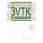DIYthinker Amerikan ABD Araba Numarası Desen Formül Kartpostal Seti Teşekkür Kartı Gönderi Tarafı 20 adet