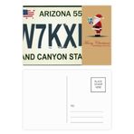 DIYthinker Amerikan Araba Lisansı Numarası Desen Noel Baba Kartpostal Seti Teşekkür Kartı Gönderi 20 adet