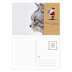 DIYthinker Animal Yawn Cat Simpol Shoot Noel Baba Kartpostal Seti Teşekkür Kartı Gönderi 20 adet