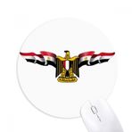 Dıythinker Arap Mısır Bayrağı Ulusal Amblem Baskılı Yuvarlak Kaymaz Kauçuk Mouse Pad