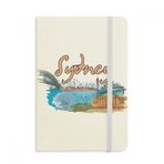 Dıythinker Australia City Sydney Opera Suluboya Kumaş Sert Kapak A5 Defter