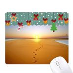 DIYthinker Ayak İzi Günbatımı İpek Yol Deve Çöl Mouse Pad Oyun Ofis Mat Noel Kauçuk Ped