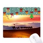 DIYthinker Bayrak Yolculuğu İpek Yol Deve Çöl Mouse Pad Oyun Ofis Mat Noel Kauçuk Ped