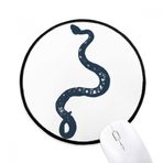 DIYthinker beatChong-Hayvan siyah yılan kroki desen yuvarlak kaymaz Mousepads siyah dikişli kenarları oyun ofis hediye