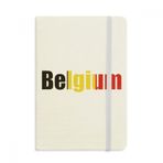 Dıythinker Belçika Ülke Bayrağı İsim Kumaş Sert Kapak A5 Defter