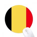 Dıythinker Belçika Ulusal Bayrağı Avrupa Ülke Baskılı Yuvarlak Kaymaz Kauçuk Mouse Pad