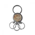 Dıythinker Bronz Gri Mermer Soyut Sanat Çeşitli İllüstrasyon Desen Metal Anahtarlık