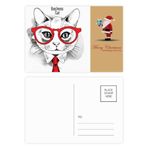DIYthinker Bussiness Cat Head Protect Animal Pet Lover Noel Baba Kartpostal Seti Teşekkür Kartı Gönderi 20 adet