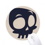 Dıythinker Cadılar Bayramı Büyük Gözlü İskelet Baskılı Yuvarlak Kaymaz Kauçuk Mouse Pad
