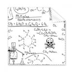 DIYthinker Calculus Organik Kimya Deney Formula İllüstrasyon Gözlükleri Bez Temizleme Bezi Hediye Telefon Ekran Temizleyici 5 adet