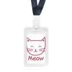 DIYthinker Cat Meow Simple Protect Animal Şeffaf Kimlik Kredi Kartı Tutucu Koruyucu Kılıf