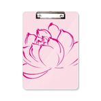 DIYthinker Çiçek Bitki Lotus Çiçek Desenli Pano Klasör Yazma Pedi Destek Plakası A4