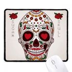 Dıythinker Çiçek Sirüs Gözleri Beyaz Şeker Kafatası Kaymaz Mouse Pad