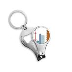 DIYthinker Çin Çin Mimarisi Oryantal İnci TV Kulesi Simgesi Geleneksel Kültür İllüstrasyon Desen Metal Anahtarlık Halka Çok Fonksiyonlu Tırnak Makası Şişe Açacağı Araba Anahtarlık En İyi Çekici Hediye