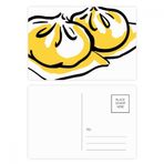 DIYthinker Çin Çin Tabağı Lezzetli Desen Kartpostal Seti Doğum Günü Teşekkür Kartı Gönderi Tarafı 20 adet 14,5 cm x 9,7 cm Çok Renkli