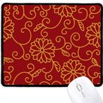 Dıythinker Çin Japon Stili Asya Çiçekleri Parlak Desen Kaymaz Mouse Pad
