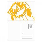 DIYthinker Çizgi Film Sevimli Eğik Kuş Koruyucu Hayvan Hayvan Hayvan Sevgili Kartpostal Seti Doğum Günü Teşekkür Kartı Gönderi Tarafı 20 adet 14,5 cm x 9,7 cm Çok Renkli