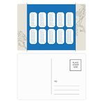 DIYthinker Çoğaltma Masa Numarası Çalışma Matematik Çiçek Kartpostal Seti Teşekkür Kartı Gönderi Tarafı 20 adet 14,5 cm x 9,7 cm Çok Renkli