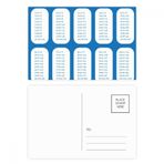 DIYthinker Çoğaltma Masa Numarası Çalışma Matematik Kartpostal Seti Doğum Günü Teşekkür Kartı Gönderi Tarafı 20 adet 14,5 cm x 9,7 cm Çok Renkli