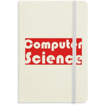 Dıythinker Course and Major Computer Science Kırmızı Kumaş Sert Kapak A5 Defter
