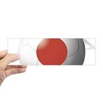 Dıythinker Dikdörtgen Japonya Ulusal Bayrağı Futbol Futbo Dizüstü Bilgisayar Pencere Çıkartması