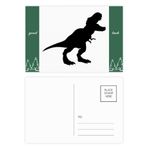 DIYthinker Dinozor Kemikleri Tyrannosaurus Rex İyi Şanslar Kartpostal Seti Kart Gönderi Tarafı 20 adet