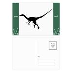 DIYthinker Dinozor Minyatür Kemik Koşusu İyi Şanslar Kartpostal Seti Kart Posta Tarafı 20 adet