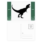 DIYthinker Dinozor Siyah Kemikler Kemik İyi Şanslar Kartpostal Seti Kart Gönderi Tarafı 20 adet