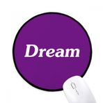 DIYthinker Dream Word İlham Verici Alıntı Sözler Yuvarlak Kaymaz Fare Altlıkları Siyah Başlıklı Kenarlar Oyun Ofis Hediyesi