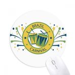 Dıythinker Drum Stars Celebrate Brazil Karnaval Baskılı Yuvarlak Kaymaz Kauçuk Mouse Pad