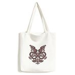 DIYthinker Erkek Çiçek Bitkileri Simetri Sanat Tahıl Silüeti İllüstrasyon Desen Şık Tasarım Kanvas Çanta Environ Tally Tote Büyük Kapasiteli Alışveriş Çantaları, çoklu, One Size,