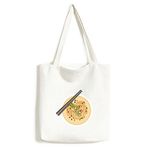 DIYthinker Erkek Çin Çin Yemek Erişte Lezzetli Yiyecek Geleneksel Kültür İllüstrasyon Desen Moda Tasarım Kanvas Çanta Environ Tally Tote Büyük Hediye Kapasiteli Alışveriş Çantaları, çoklu, One Size,