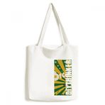 DIYthinker Erkek Futbol Sarı Yeşil Brezilya Brezilya Kültürü Tote Kanvas Çanta Alışveriş El Çantası El İşi Yıkanabilir 33 cm x 40 cm (13 inç x 16 inç) Çok Renkli