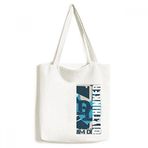 DIYthinker Erkek Grafiti Sokak Mavi Kot Bölümü Desenli Bez Kanvas Çanta Alışveriş El Çantası El İşi Yıkanabilir 33 cm x 40 cm (13 inç x 16 inç) Çok Renkli