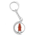 Diythinker Erkek Güney Kore Kırmızı Tuğla Kulesi Döndürülebilir Çok Renkli 3x9 cm Anahtarlık