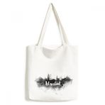 DIYthinker Erkek İstanbul Türkiye Mürekkep Şehir Environ Tally Tote Kanvas Çanta Alışveriş El Çantası El İşi Yıkanabilir, Çok renkli, 33cm x 40 cm (13 inch x 16 inch),