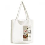DIYthinker Erkek Kelebek ve Yüksek Topuklu Ayakkabı Tote Kanvas Çanta Alışveriş El Çantası El İşi Yıkanabilir 33 cm x 40 cm (13 inç x 16 inç) Çok Renkli