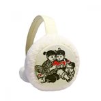 DIYthinker Erkek kız şapka sırt çantası kitap vatanseverlik kış Earmuffs kulak ısıtıcıları Faux kürk katlanabilir peluş açık hediye
