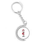 Diythinker Erkek Noel Baba Horus Şapka Çanta Döndürülebilir Çok Renkli 3x9 cm Anahtarlık