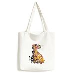 DIYthinker Erkek Renkli Tavus Kuşu Hayvan Sanat Tahıl Silüeti İllüstrasyon Desen Şık Tasarım Kanvas Çanta Environ Tally Tote Büyük Kapasiteli Alışveriş Çantaları, çoklu, One Size,