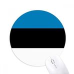 Dıythinker Estonya Ulusal Bayrak Avrupa Ülke Baskılı Yuvarlak Kaymaz Kauçuk Mouse Pad