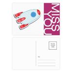 DIYthinker Evren ve Uzaylı Uzay Arabası Miss Kartpostal Seti Teşekkür Kartı Gönderi Tarafı 20 adet