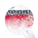 Dıythinker Exploration for Snow Chinese Suluboya Baskılı Yuvarlak Kaymaz Kauçuk Mouse Pad