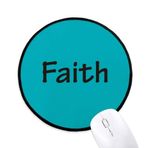 DIYthinker Faith Kelime İlham Verici Alıntı Sözler Yuvarlak Kaymaz Fare Altlıkları Siyah Başlıklı Kenarlar Oyun Ofis Hediyesi