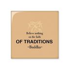 DIYthinker Faith Of Traditions Buda Alıntı Budizm Parlak Seramik Fayans Banyo Mutfak Duvar Taş Dekorasyon El İşi Hediye Küçük
