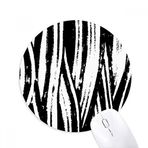 Dıythinker Fırça İşi Dikey Çizgi Doku Baskılı Yuvarlak Kaymaz Kauçuk Mouse Pad