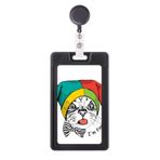 DIYthinker Foolscap I'm Fine Cat Protect Animal Geri Çekilebilir Rozet Makarası Kart Kılıfı